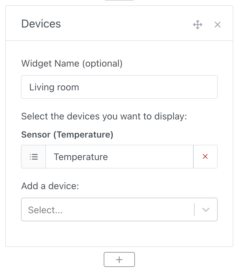 Select the devices to display