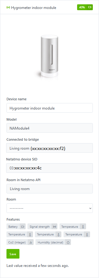 Integration Netatmo - Découverte